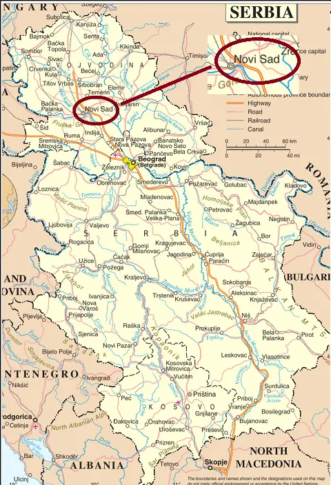 Mapa gde se vrši usluga